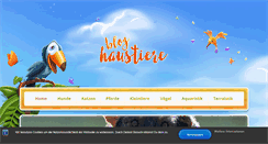 Desktop Screenshot of blog-haustiere.de