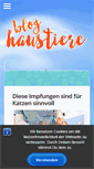 Mobile Screenshot of blog-haustiere.de