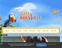 Tablet Screenshot of blog-haustiere.de